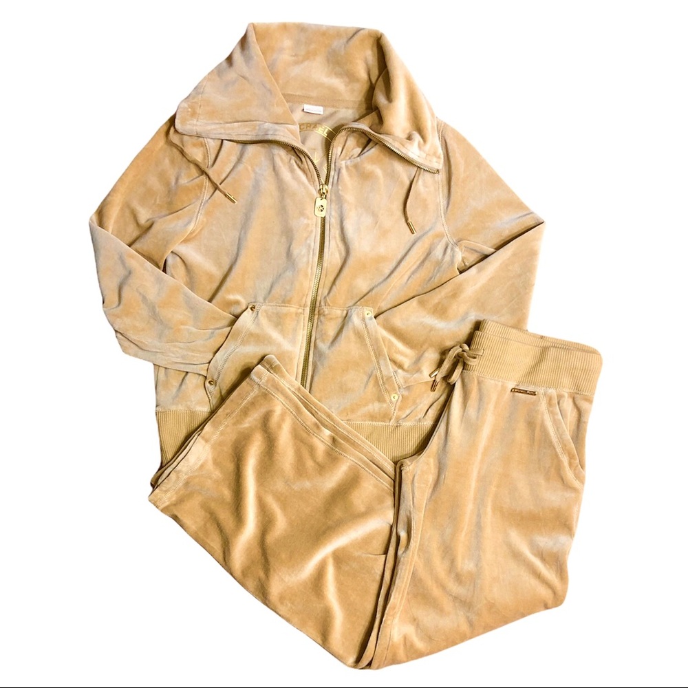 MICHAEL MICHAEL KORS Camel Colored Velour Set